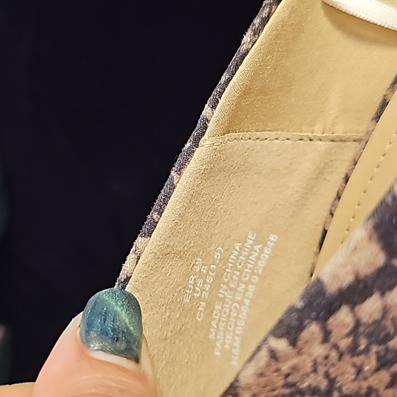 Snake print block heel 3" - Picture 4 of 5